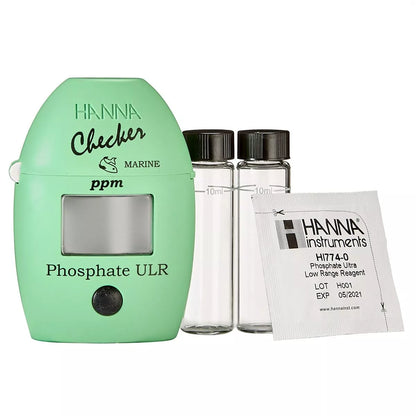 Phosphate Ultra Low Range PPM Colorimeter HI774 Hanna Checker - Marine Water
